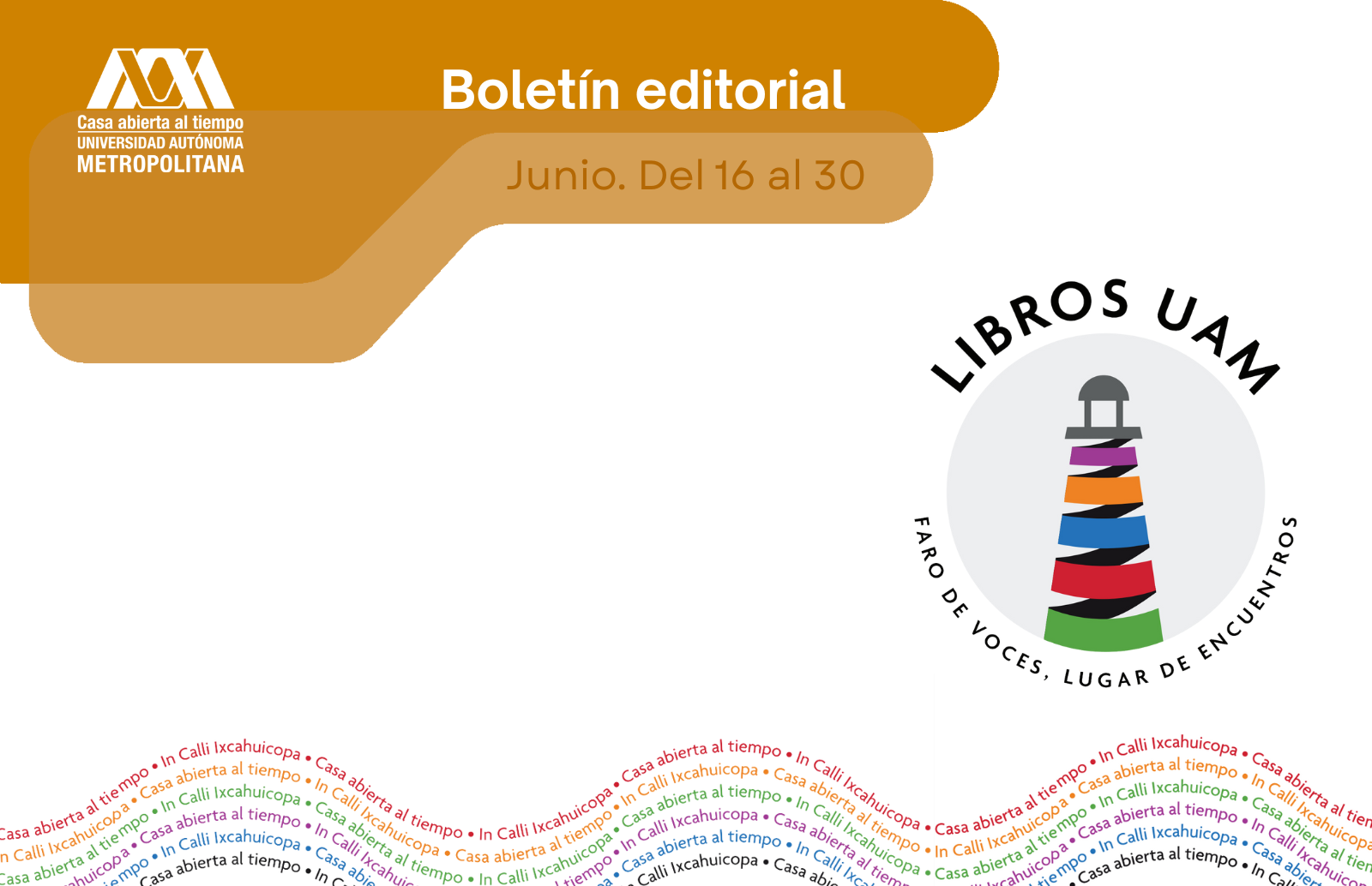 Boletín Editorial Libros UAM No. 46